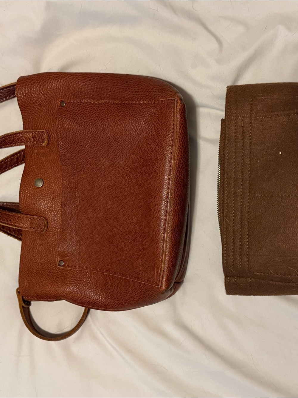 Portland Leather Goods “Nutmeg” Mini Crossbody Tote - Picture 6 of 8
